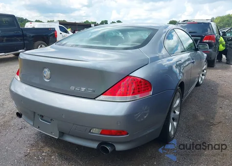2005 BMW 645Ci z USA, uszkodzony, nr VIN WBAEH73415B216048